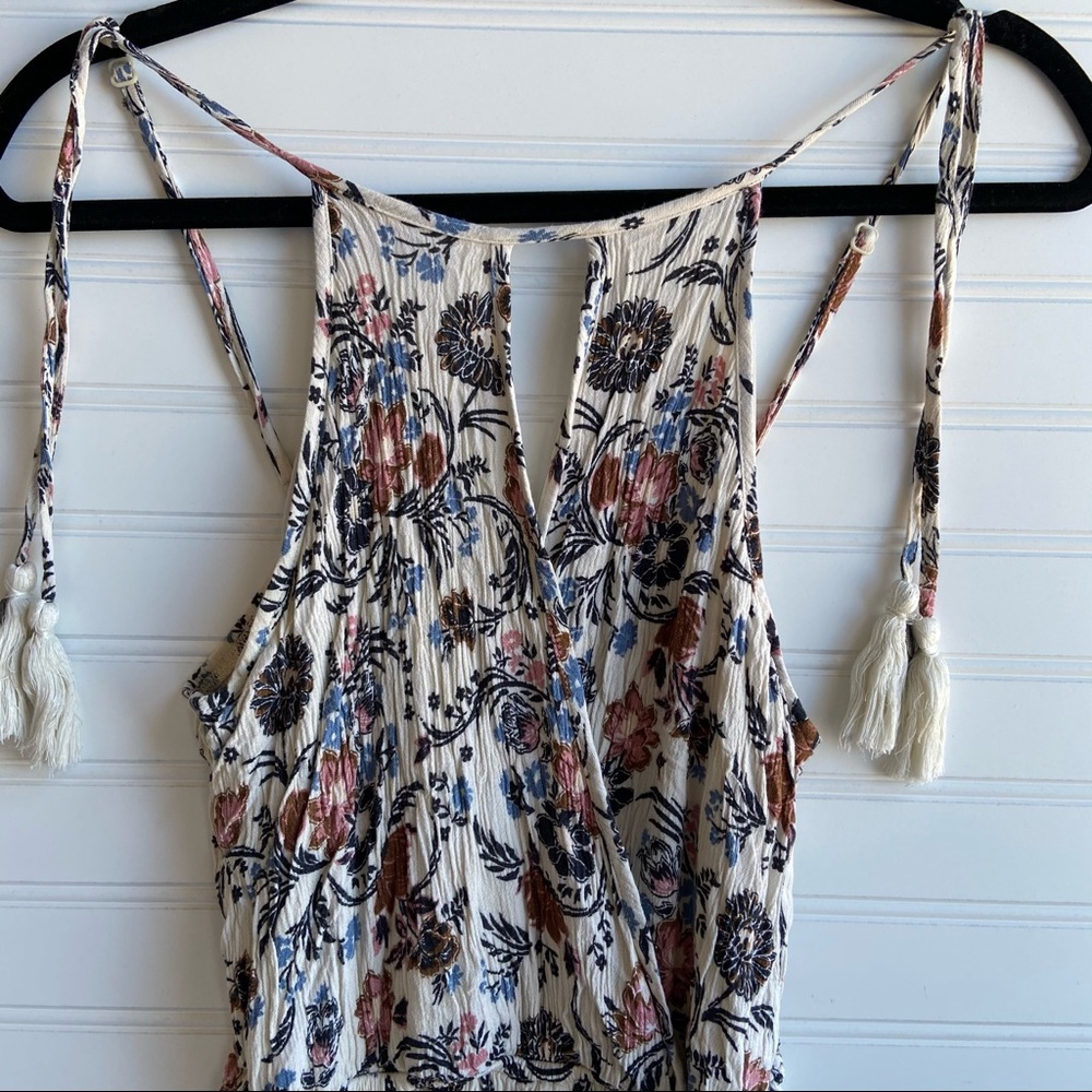 American Eagle Floral Maxi Faux Wrap Flowy Dress - Picture 4 of 8
